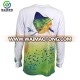 China supplier 85% polyester 15%spandex water resistant uv long sleeve shirt fishing